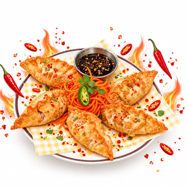 New!! Spicy Korean Gyoza 🌶️.