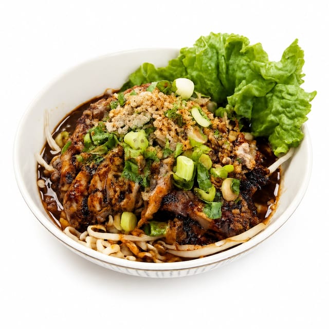 SP-Spicy Duck Ramen Noodle Soup **.